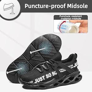 Amazon.com: Furuian Steel Toe Shoes for Women Men